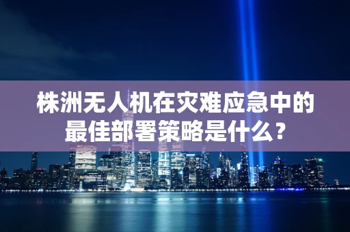 株洲无人机在灾难应急中的最佳部署策略是什么？