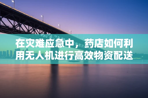 在灾难应急中，药店如何利用无人机进行高效物资配送？