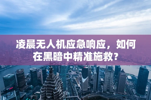 凌晨无人机应急响应，如何在黑暗中精准施救？