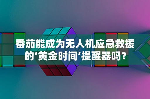 番茄能成为无人机应急救援的‘黄金时间’提醒器吗？