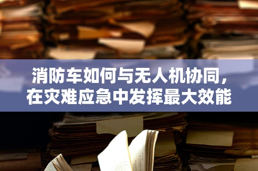 消防车如何与无人机协同，在灾难应急中发挥最大效能？