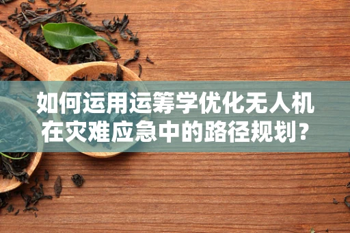 如何运用运筹学优化无人机在灾难应急中的路径规划？