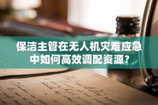 保洁主管在无人机灾难应急中如何高效调配资源？