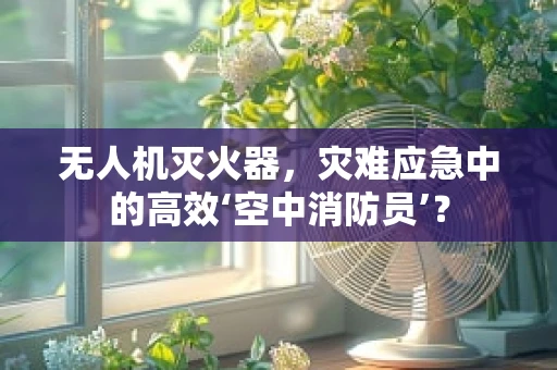 无人机灭火器，灾难应急中的高效‘空中消防员’？