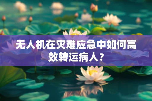 无人机在灾难应急中如何高效转运病人？