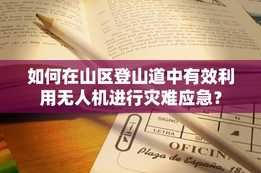 如何在山区登山道中有效利用无人机进行灾难应急？