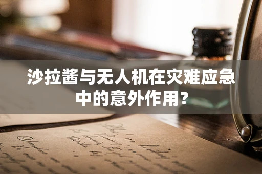 沙拉酱与无人机在灾难应急中的意外作用？